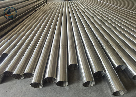 Stainless Wire Wraps 4 Inch Well Screen Filter Pipes Reduce Energy Consumption