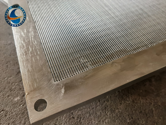 Duplex Steel 2507 Wedge Wire Panel Vee Shaped Flat Screen