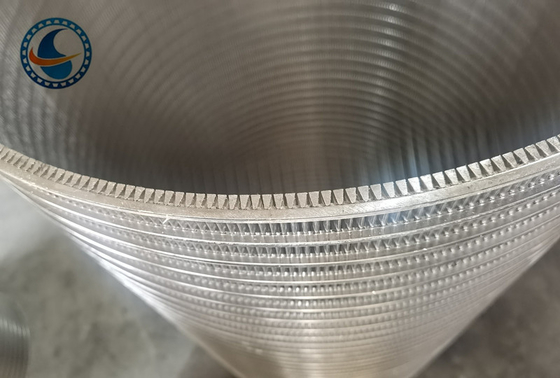 Vee Shaped Rotary Drum Wedge Wire Screen Pipe 904l Cylindrical