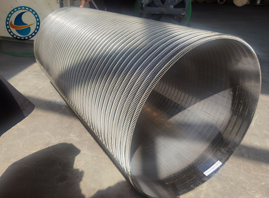 20μM Slot Opening Wedge Wire Screen Pipe Stainless Steel 304 Id 200mm