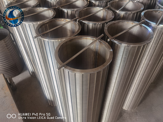 Stainless Steel 316L Vee Shaped Wire Wedge Wire Screen Pipe