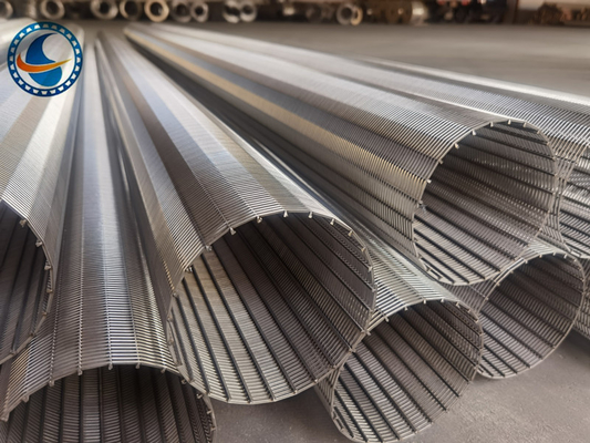 Stainless Steel 304l Wedge Wire Screen Pipe Acid Washing Surface