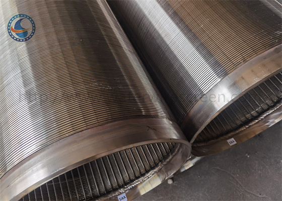 Tubulação inoxidável de Johnson Type Wraps Slot Filter da tela de fio da água 316l
