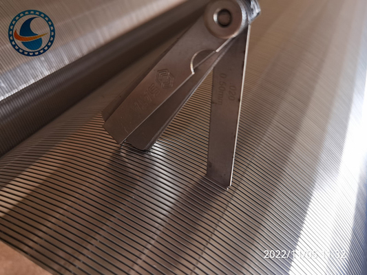 abertura contínua do entalhe de Johnson Vee Wire Screen SS304 0.5mm do entalhe 12inch