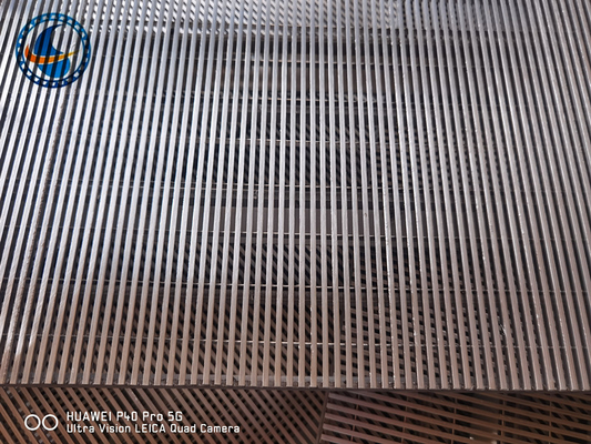 Painéis de tela de fio de cunha customizados Ss316l para filtragem de sedimentos