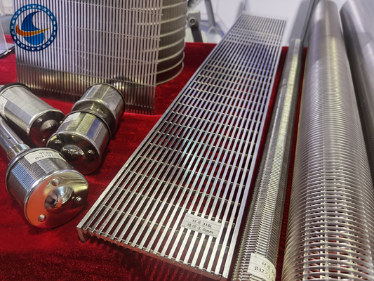 Ss 321 Johnson Wedge Wire Screen Flat para a engenharia petroquímica