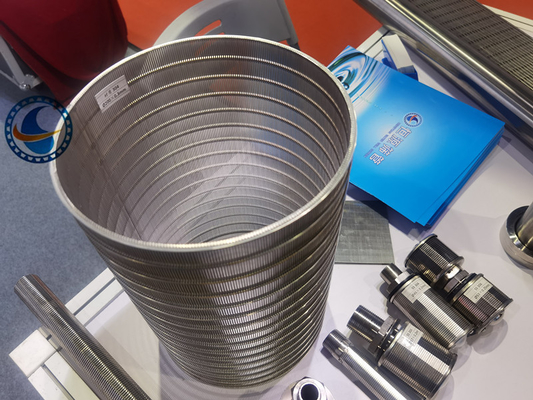 Tela de fio reversa antiusura da cunha, tubulação do poço de água da rigidez alta