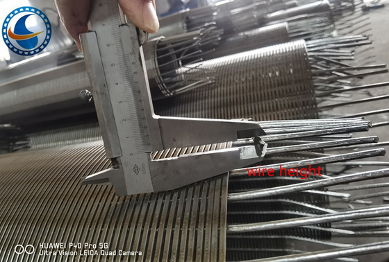 OD 273mm V Wire Johnson Wire Screen Não magnético de aço inoxidável
