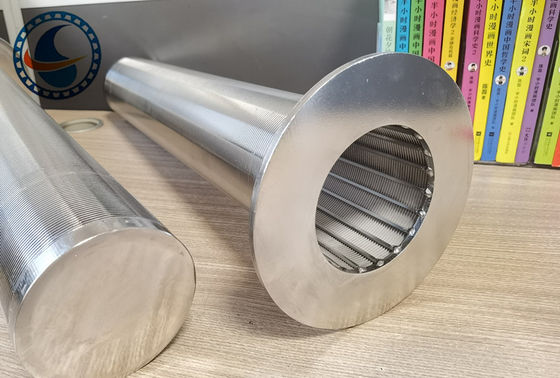 304 aço inoxidável Rod baseada em ranhura contínua Wedge Filtro de malha de arame do tipo de fora para dentro forma de fio 3 * 4.6mm V