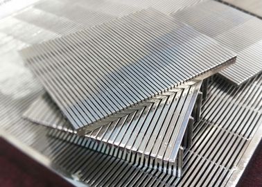 Os painéis da tela de Johnson Slot Sieve Wedge Wire chapeiam de aço inoxidável para a filtragem da polpa