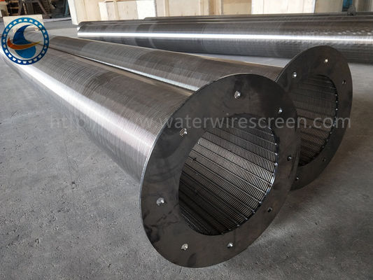 Tela de fio de aço inoxidável da água 304, Johnson Screen With Flange End