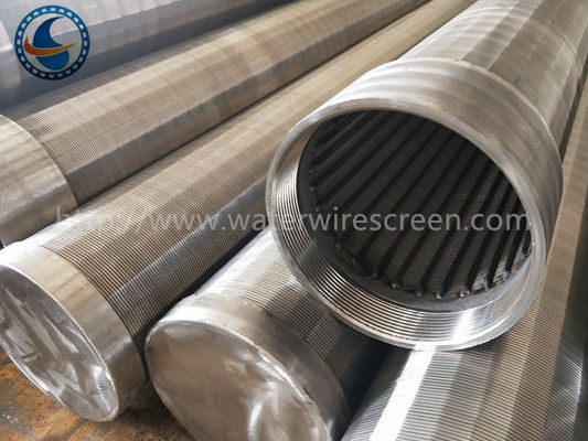O Downhole do fio do perfil de AISI 304 entalhou o tubo para Wells geotérmica