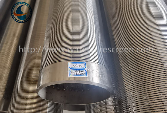 Tubo de cortina de poços de aço inoxidável 304