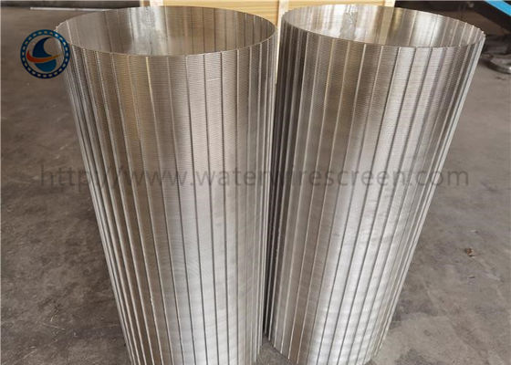 Filtro de tela Johnson Well Mesh Stainless do fio da cunha entalhada 304 316 316l
