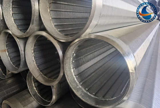 6-5/8” filtro de tela galvanizado baixo carbono do fio da cunha para o controle da areia