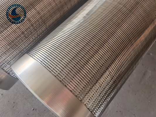 Tela de fio de aço inoxidável de Johnson V do filtro de água boa do tubo 304 para o tratamento da água