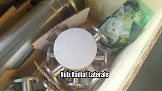 Plataforma de aço inoxidável e laterais do cubo e laterais radiais do cubo