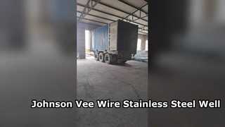 Telas de poço de aço inoxidável Johnson Vee Wire