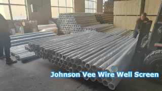 Telas de poço galvanizadas de baixo carbono Johnson Vee Wire