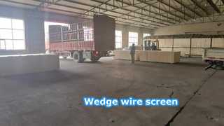 Fabricação de tela de arame em cunha SS 321